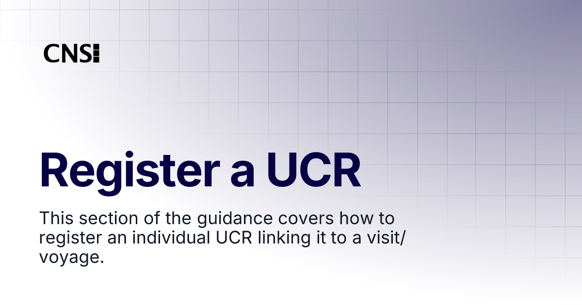 Register a UCR Documentation Hub